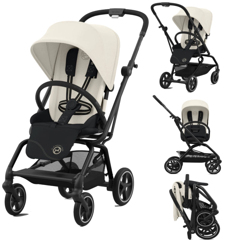 Cybex Eezy S Twist 2 Pushchair Canvas White Black My Baby Stroller