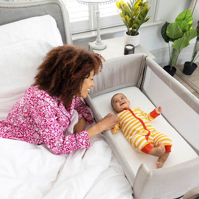 Joie - Roomie Go Travel Bedside Crib - Clay