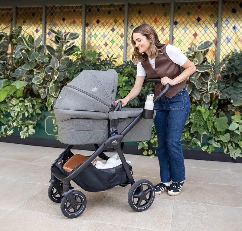 Joie Parcel LX Signature Stroller in maple with expandable canopy and smooth suspension.