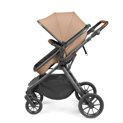 Ickle Bubba - Cosmo All in One i-Size Travel System with ISOFIX Base - Desert/Tan