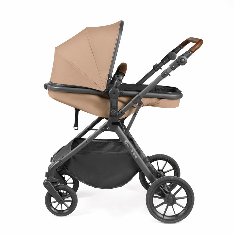 Ickle Bubba - Cosmo All in One i-Size Travel System with ISOFIX Base - Desert/Tan