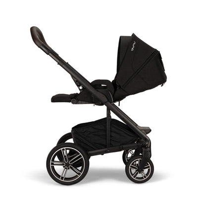 Nuna MIXX Next + ARRA Flex Travel System + Luxury Accessories Bundle - Caviar