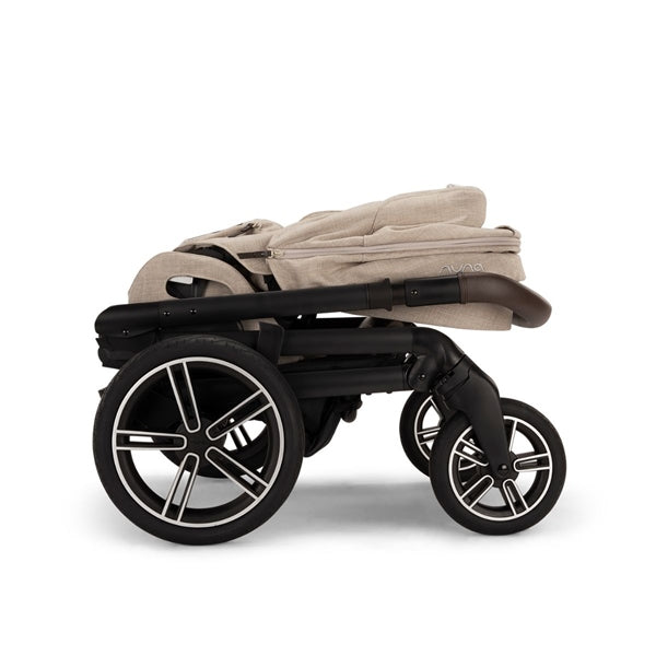 Nuna MIXX Next + ARRA Flex Travel System- Biscotti + Luxury Accessories Bundle