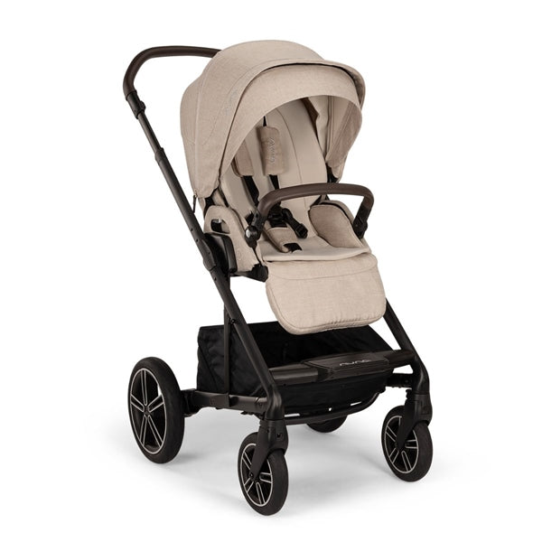Nuna MIXX Next + ARRA Flex Travel System- Biscotti + Luxury Accessories Bundle