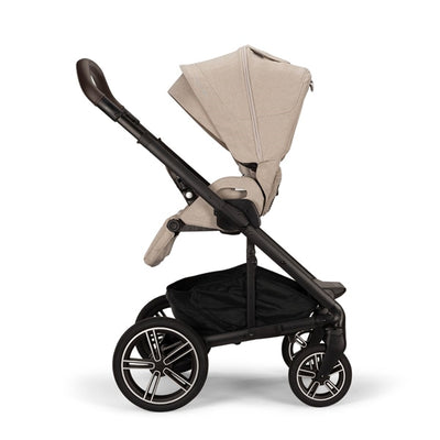 Nuna MIXX Next + ARRA Flex Travel System- Biscotti + Luxury Accessories Bundle