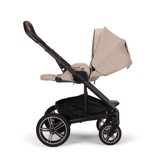 Nuna MIXX Next + ARRA Flex Travel System- Biscotti + Luxury Accessories Bundle