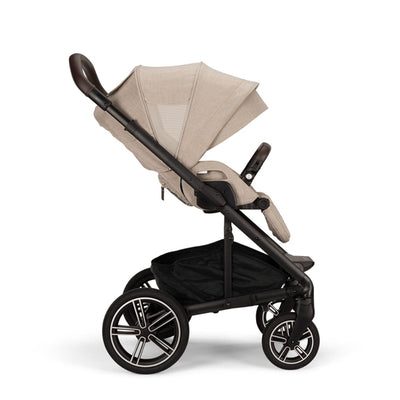 Nuna MIXX Next + ARRA Flex Travel System- Biscotti + Luxury Accessories Bundle