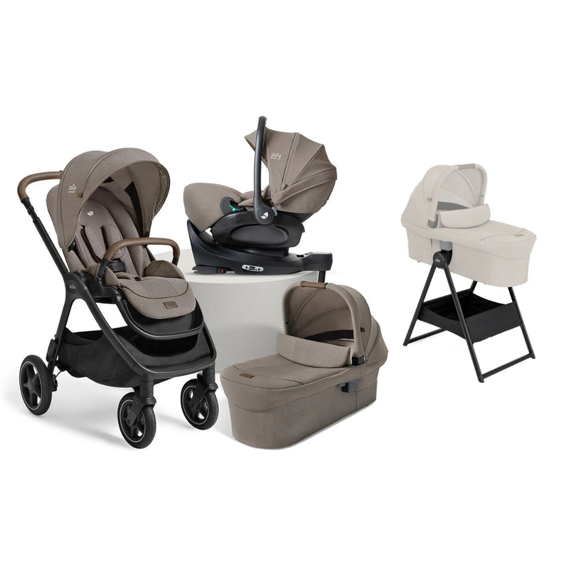 Joie Finiti Flex Travel Ready Bundle with carrycot stand - Maple