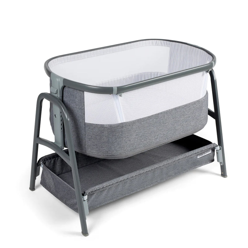 Ickle Bubba - Bubba&Me Bedside Crib - Space Grey