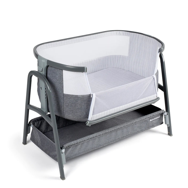 Ickle Bubba - Bubba&Me Bedside Crib - Space Grey
