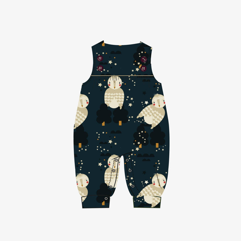 Little Green Radicals - Winter Owls Playdays Dungarees