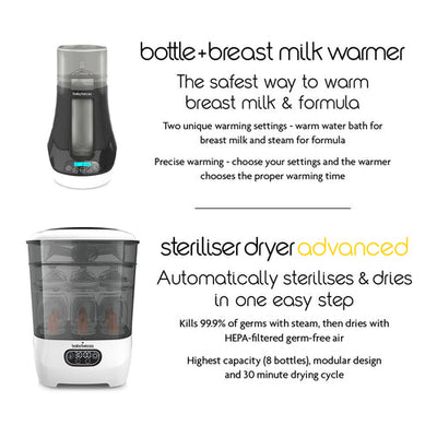 BUNDLE: Steriliser Dryer Advanced And Bottle & Breast Milk Warmer