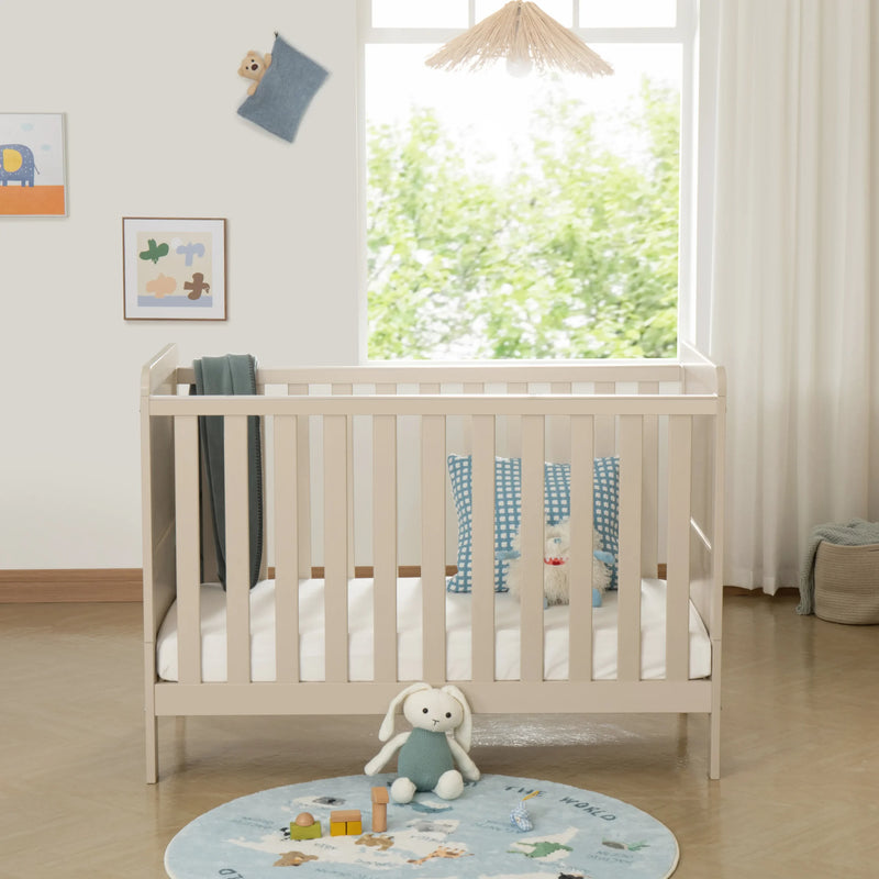 Babymore - Caro Urban Mini Cot Bed – Cashmere