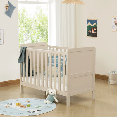 Babymore - Caro Urban Mini Cot Bed – Cashmere