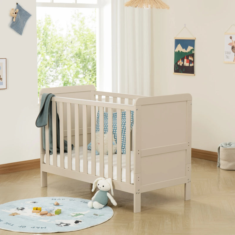 Babymore - Caro Urban Mini Cot Bed – Cashmere