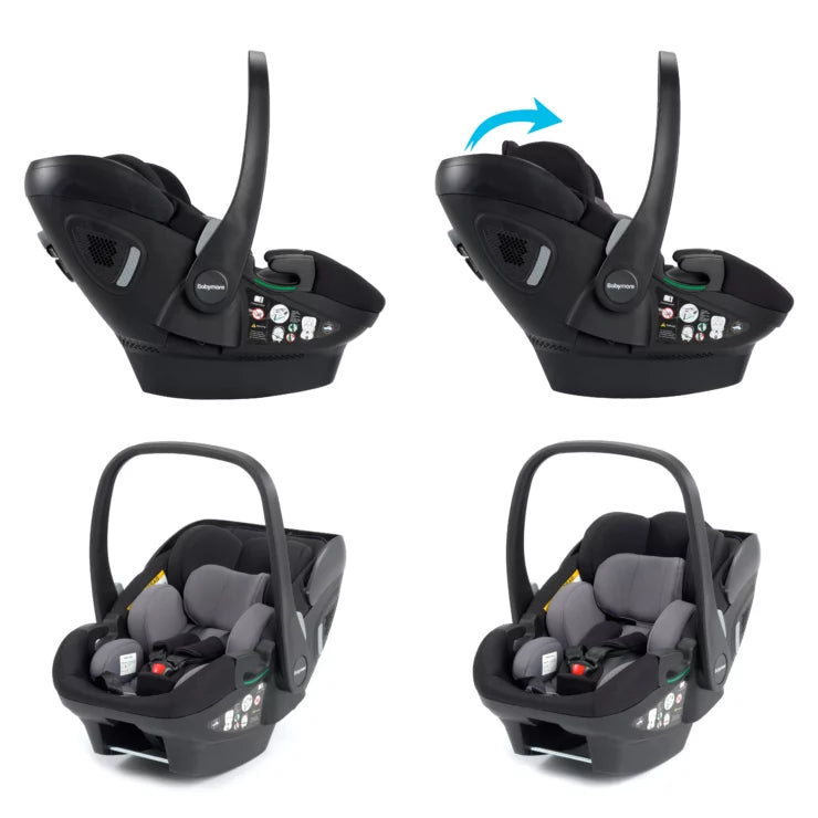 Babymore - Chia Travel System Pecan with Base – Pearl Grey