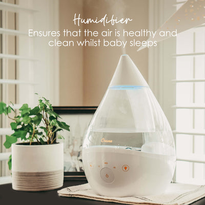 Crane Drop 2.0 4-in-1 Humidifier With Sound Machine and Night Light