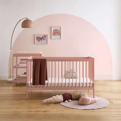 CuddleCo - Nola 2 Piece Nursery Furniture Set - Blush Pink