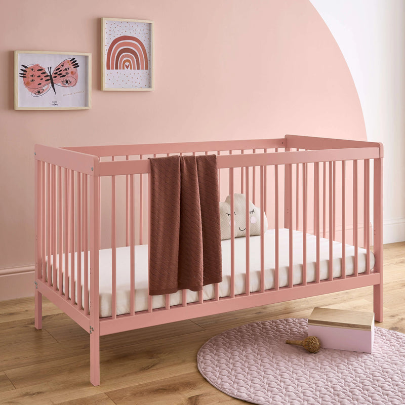 CuddleCo - Nola 3 Piece Nursery Furniture Set - Blush Pink
