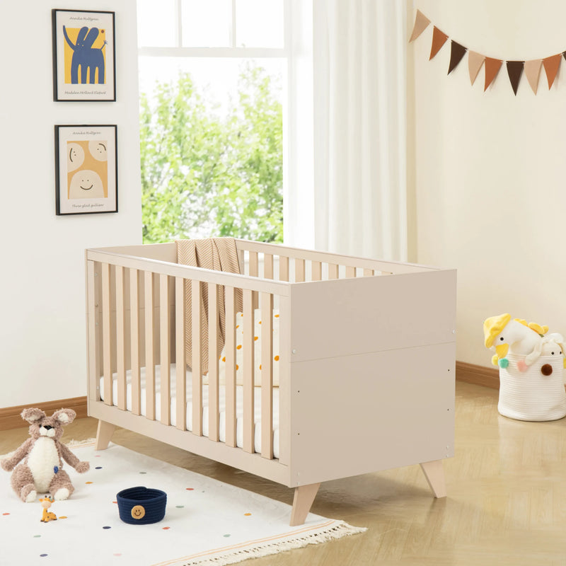 Babymore - Dante Cot Bed – Cashmere