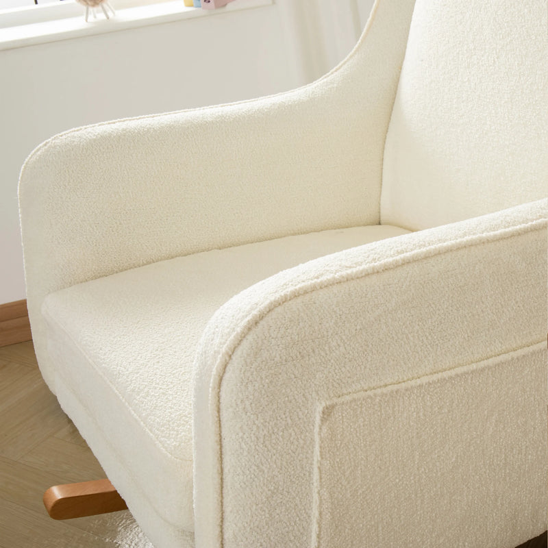 Babymore - Ida Nursing Chair with Footstool – Bouclé