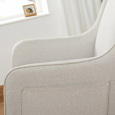 Babymore - Ida Nursing Chair with Footstool – Cashmere