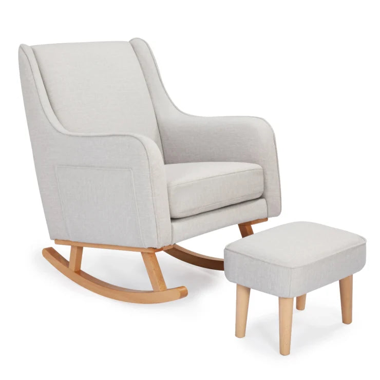Babymore - Ida Nursing Chair with Footstool – Cashmere