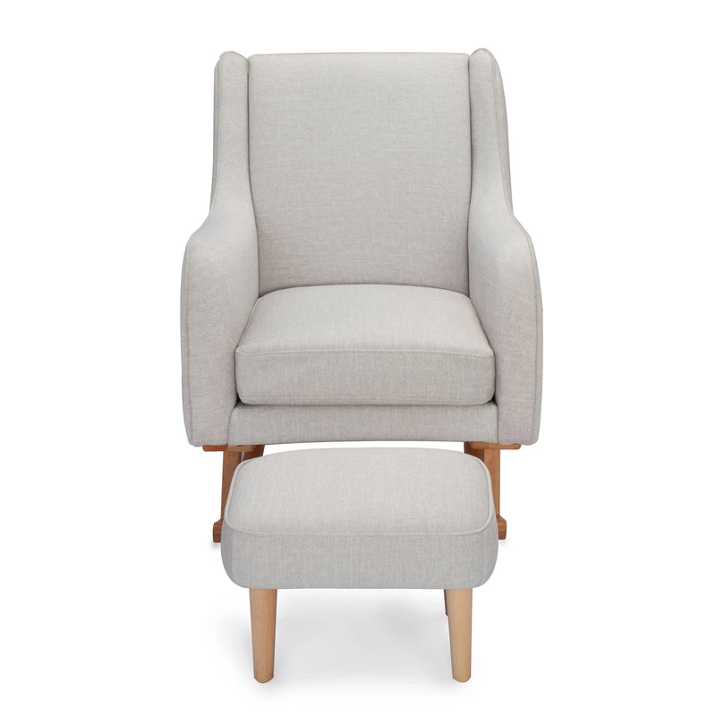 Babymore - Ida Nursing Chair with Footstool – Cashmere