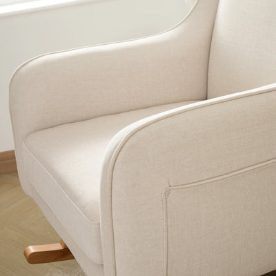 Babymore - Ida Nursing Chair with Footstool – Ivory