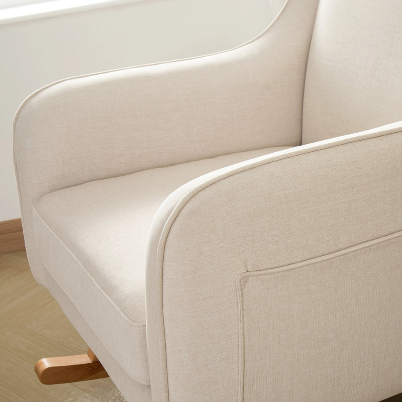 Babymore - Ida Nursing Chair with Footstool – Ivory