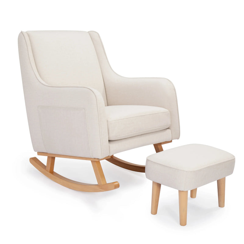 Babymore - Ida Nursing Chair with Footstool – Ivory