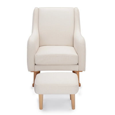 Babymore - Ida Nursing Chair with Footstool – Ivory
