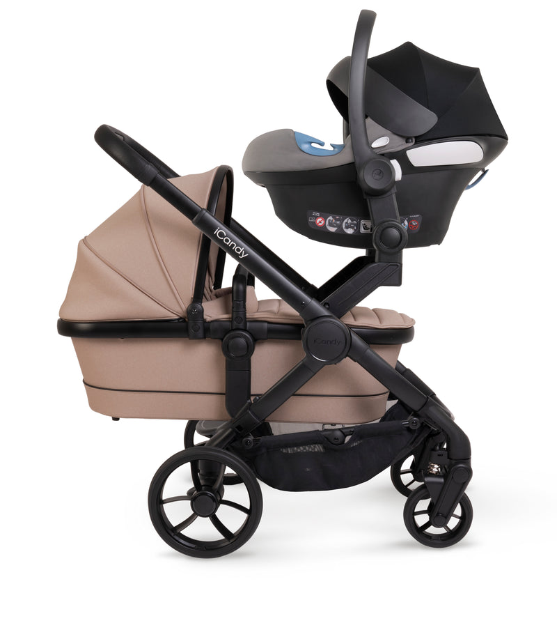 iCandy Peach 7 Pushchair & Carrycot - Twin Bundle - Cookie