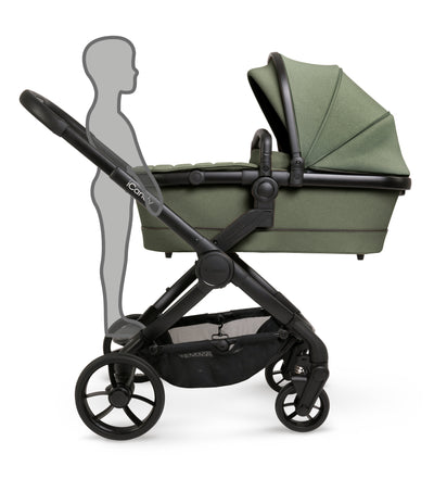 iCandy Peach 7 Pushchair & Carrycot Travel System - Ivy- Complete Bundle