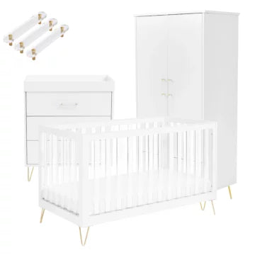 Kimi XL Acrylic 3 Piece Nursery Furniture Set - KIMI