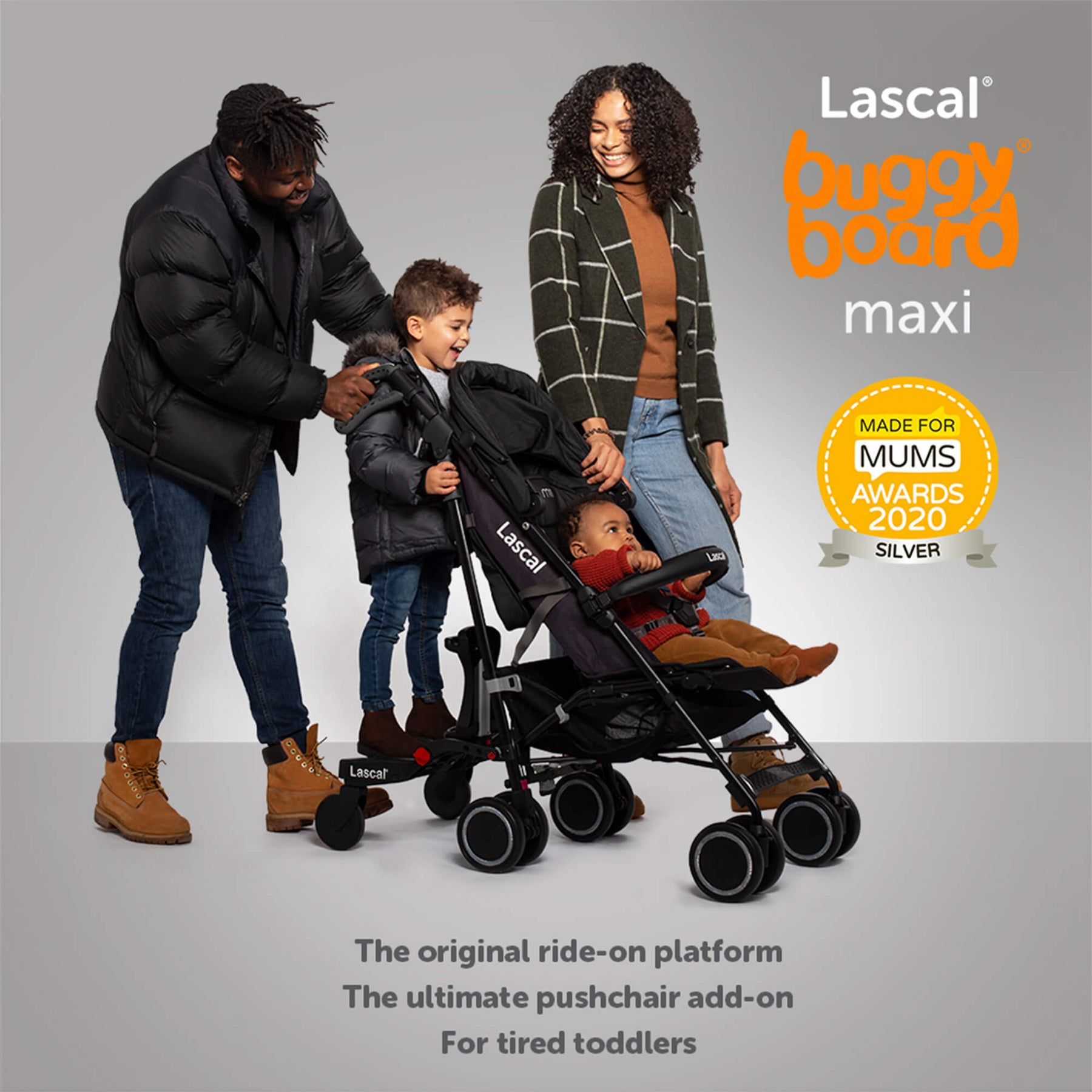 Kascal Max Lascal - Maxi BuggyBoard - Black Croc – My Baby Stroller