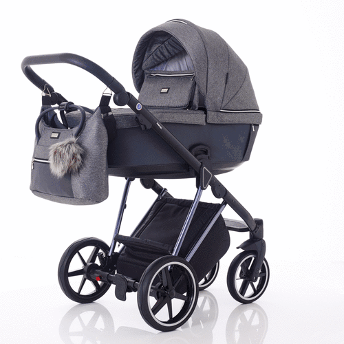 Mee-go Milano Plus - Travel System with matching Car Seat & Isofix Base - Cloud