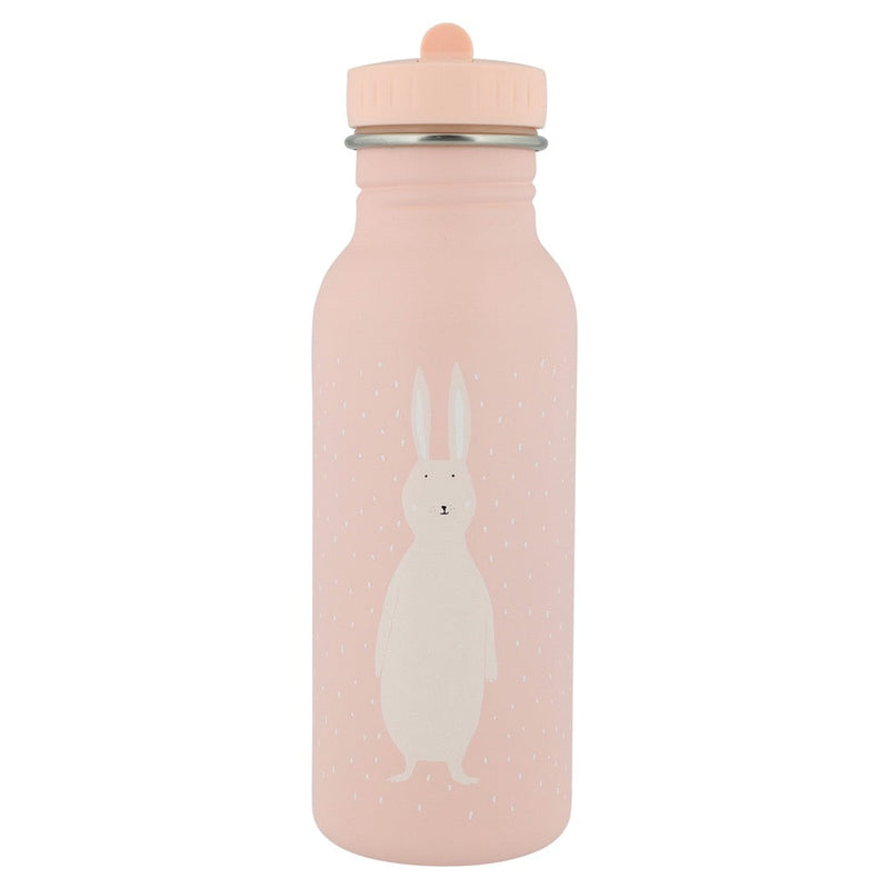 Trixie Bottle 500ml stainless steel kids water bottle with pink design and rabbit illustration