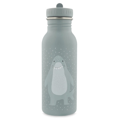 Trixie stainless steel 500ml kids water bottle with shark design and leakproof cap