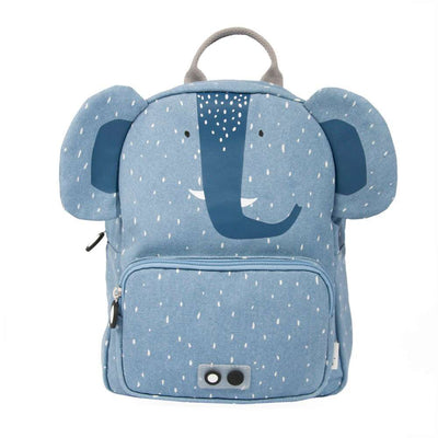 Children's backpack Mrs. Elephant with adjustable straps and water repellent cotton design