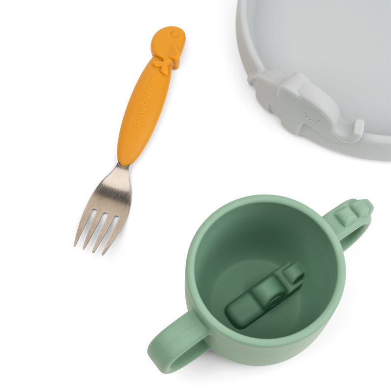 Done By Deer - Peekaboo dinner set - Deer friends - Colour mix