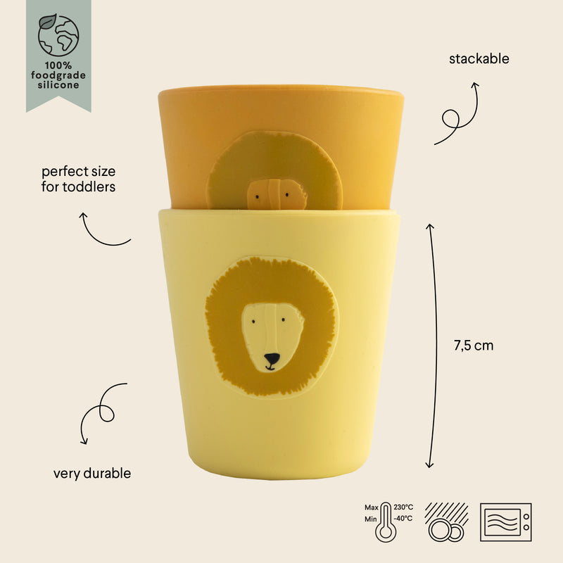 Trixie - Silicone cup 2-pack - Mr. Lion