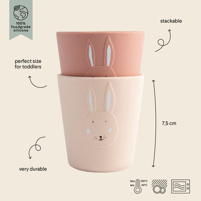 Trixie - Silicone cup 2-pack - Mrs. Rabbit