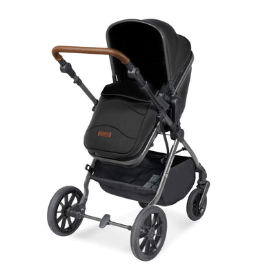 Ickle Bubba - Cosmo All in One i-Size Travel System with ISOFIX Base - Black/Tan