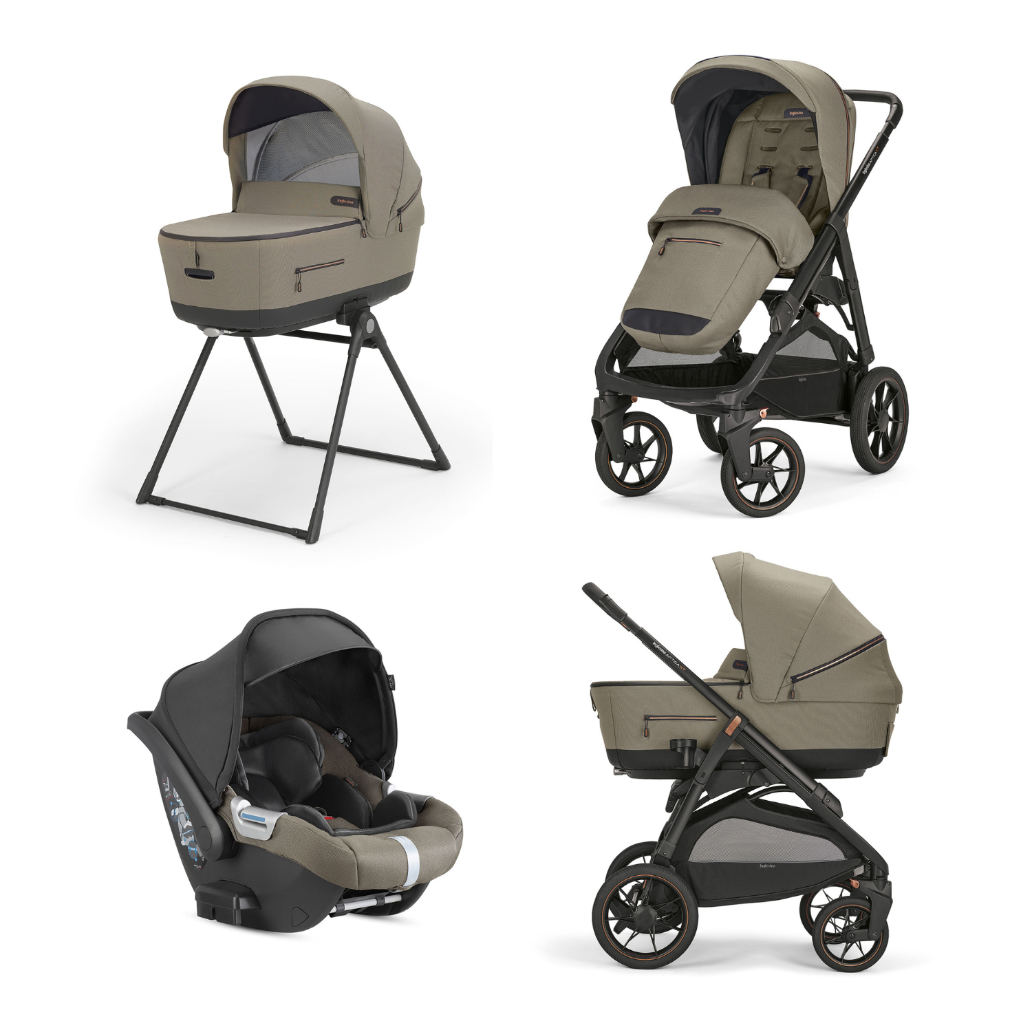 Inglesina Aptica XT Travel System with 360 base & reclining car seat - – My  Baby Stroller