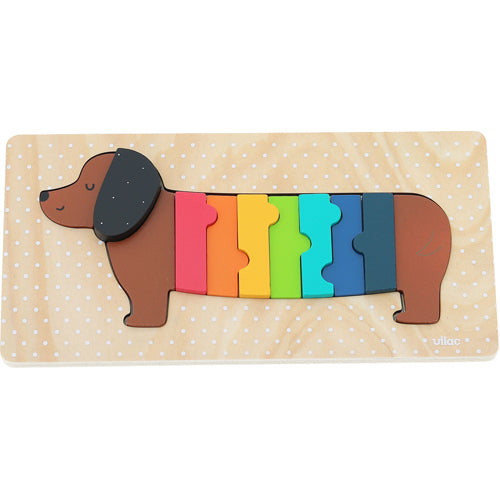 Vilac - Rainbow Dog Puzzle