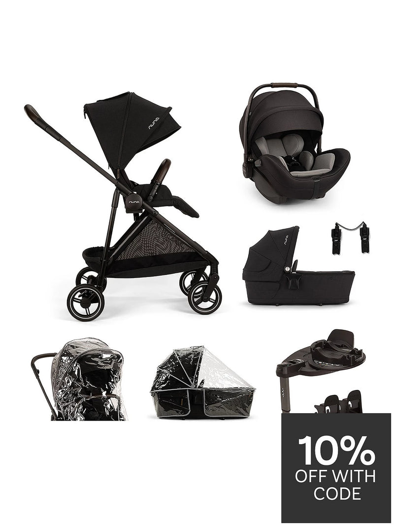 Nuna Ixxa Next + Arra Flex Bundle - Caviar [with Base Curv]