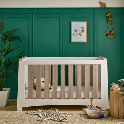 CuddleCo - Ada 3 Piece Nursery Furniture Set - White & Ash