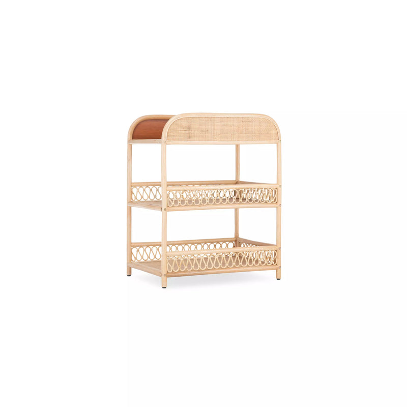 CuddleCo - Aria Rattan Changing Table - Natural
