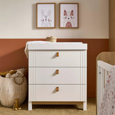 CuddleCo - Rafi 2 Piece Nursery Furniture Set - Oak & White
